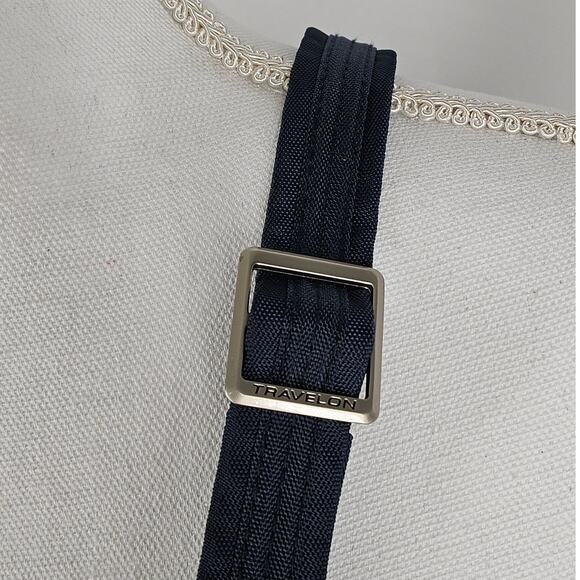 TRAVELON ANTI-THEFT CLASSIC MINI CROSSBODY – MIDNIGHT – RFID – LOCKING STRAPS - Picture 4 of 13